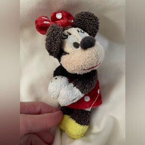 **VINTAGE** 1980s Disney Minnie Mouse Stuffed Toy - 5" High - Pencil Gripper